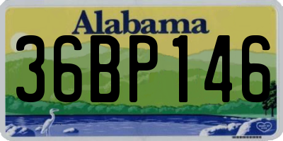 AL license plate 36BP146