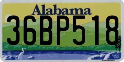 AL license plate 36BP518