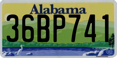 AL license plate 36BP741