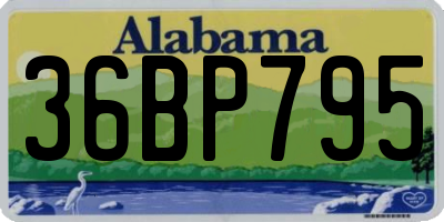 AL license plate 36BP795