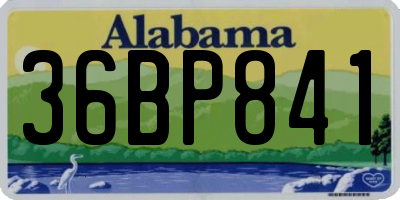 AL license plate 36BP841
