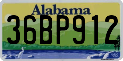 AL license plate 36BP912