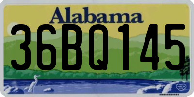 AL license plate 36BQ145