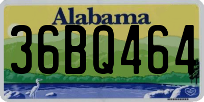 AL license plate 36BQ464