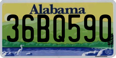 AL license plate 36BQ590
