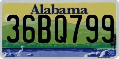 AL license plate 36BQ799