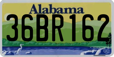 AL license plate 36BR162