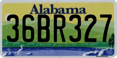 AL license plate 36BR327