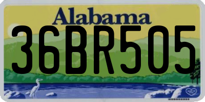AL license plate 36BR505