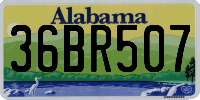 AL license plate 36BR507