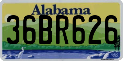 AL license plate 36BR626