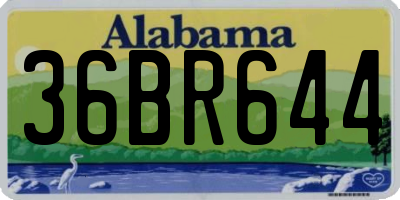 AL license plate 36BR644