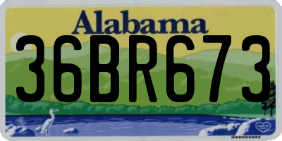 AL license plate 36BR673