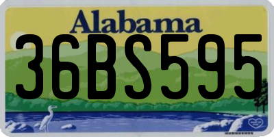 AL license plate 36BS595
