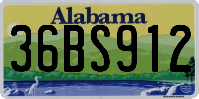 AL license plate 36BS912