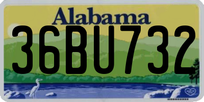 AL license plate 36BU732