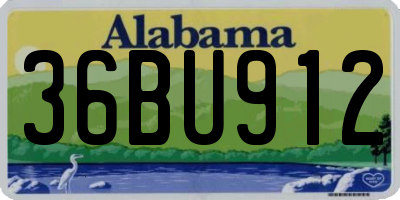 AL license plate 36BU912