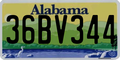 AL license plate 36BV344