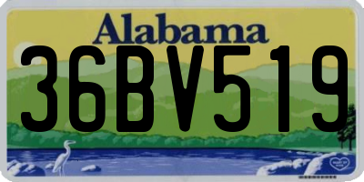 AL license plate 36BV519