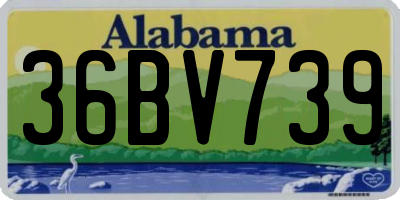 AL license plate 36BV739