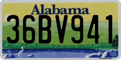 AL license plate 36BV941