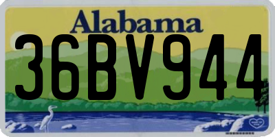 AL license plate 36BV944