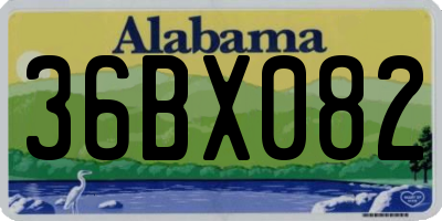AL license plate 36BX082