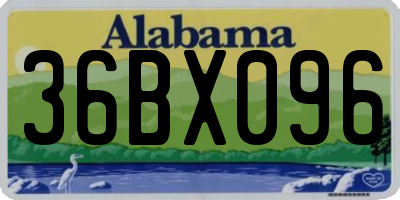AL license plate 36BX096