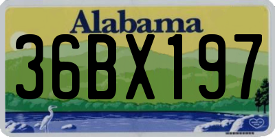 AL license plate 36BX197