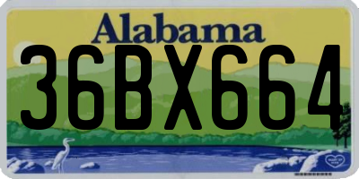 AL license plate 36BX664