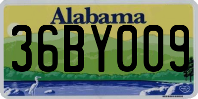 AL license plate 36BY009