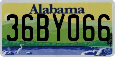 AL license plate 36BY066
