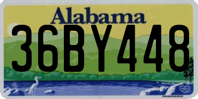AL license plate 36BY448