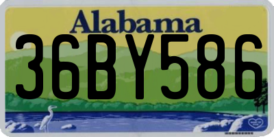AL license plate 36BY586