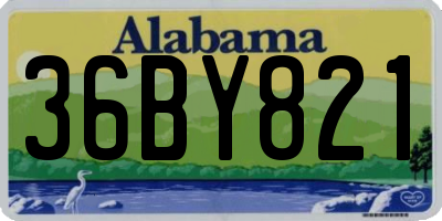 AL license plate 36BY821