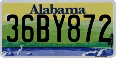 AL license plate 36BY872