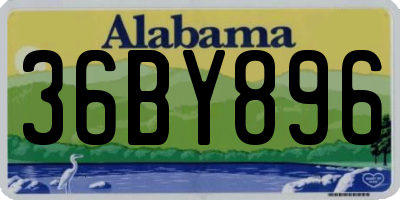 AL license plate 36BY896