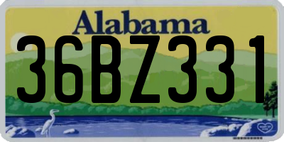 AL license plate 36BZ331