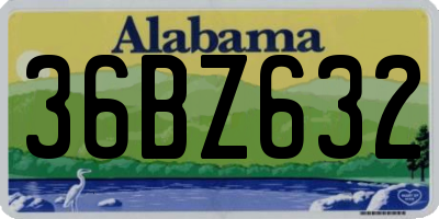 AL license plate 36BZ632