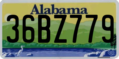 AL license plate 36BZ779
