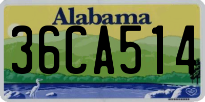 AL license plate 36CA514