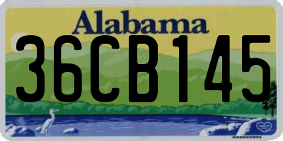 AL license plate 36CB145