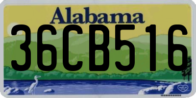 AL license plate 36CB516
