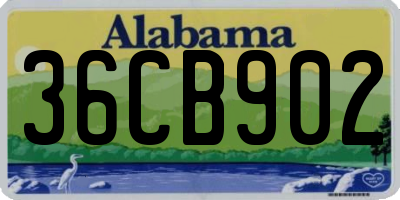 AL license plate 36CB902