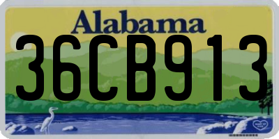 AL license plate 36CB913