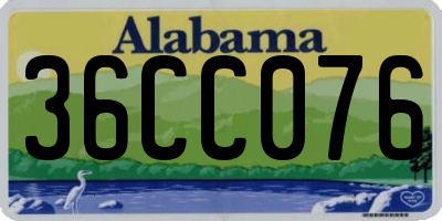 AL license plate 36CC076