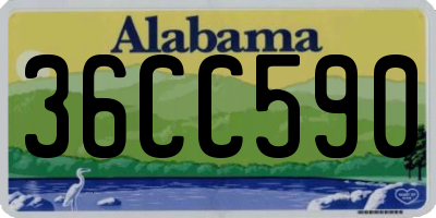 AL license plate 36CC590