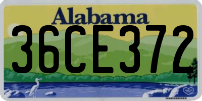 AL license plate 36CE372