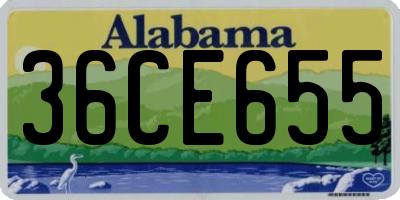 AL license plate 36CE655