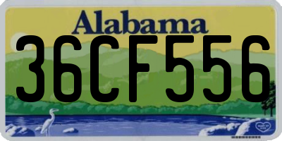 AL license plate 36CF556